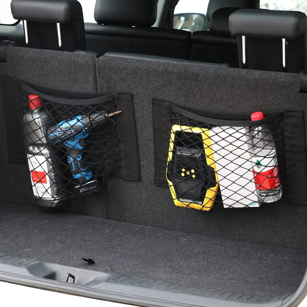 Universal Car Trunk Storage Net – Stretchable Elastic Organizer