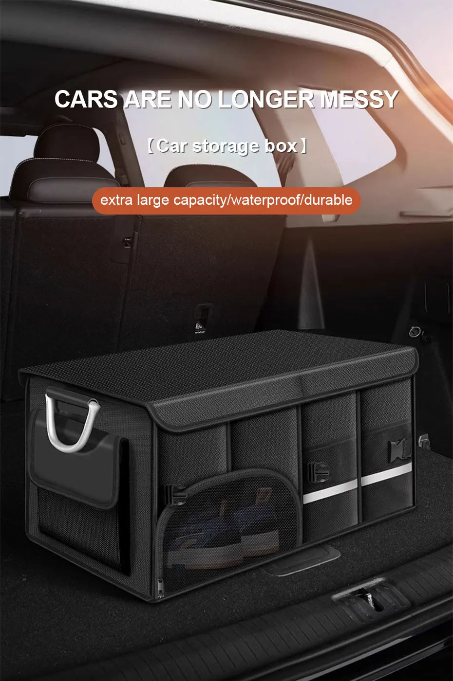 Foldable Trunk Storage Box – Waterproof Large-Capacity Car Organizer (36L / 72L / 110L)