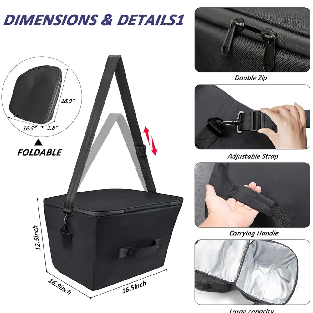 Tesla Model 3 & Model Y (2020–2025) Front Trunk Cooler Organizer – Insulated Storage Bags (2PCS)