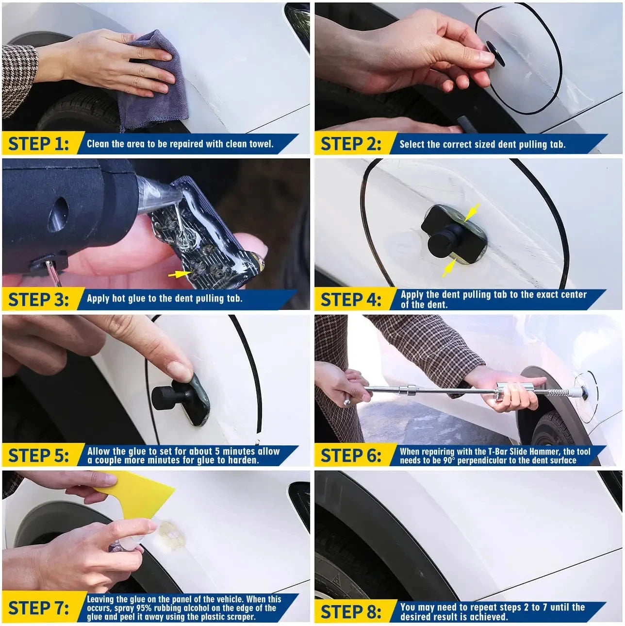 Car Dent Repair Kit – Professional Paintless Dent Removal Tools (Basic & Pro Set)