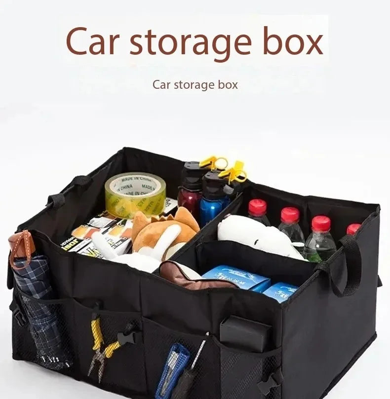 Car Trunk Organizer – Large Capacity, Foldable & Durable Storage Box for Cars, SUVs & Trucks
