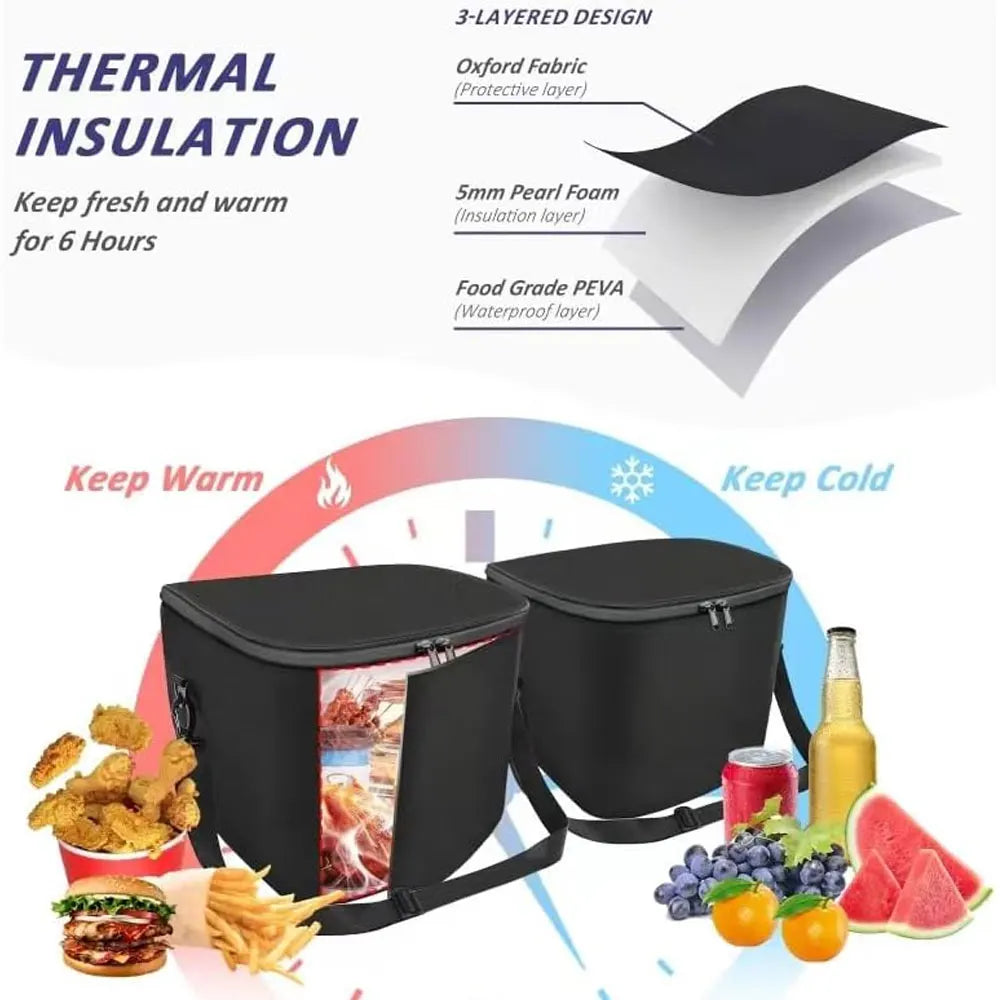 Tesla Model 3 & Model Y (2020–2025) Front Trunk Cooler Organizer – Insulated Storage Bags (2PCS)