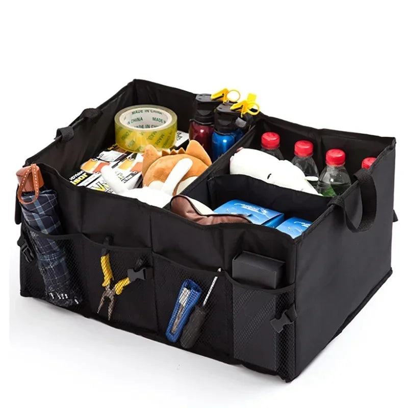 Car Trunk Organizer – Large Capacity, Foldable & Durable Storage Box for Cars, SUVs & Trucks