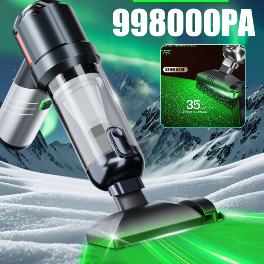 SwiftVac™ 998000PA Cordless Car Vacuum Cleaner – Powerful, Portable & Rechargeable