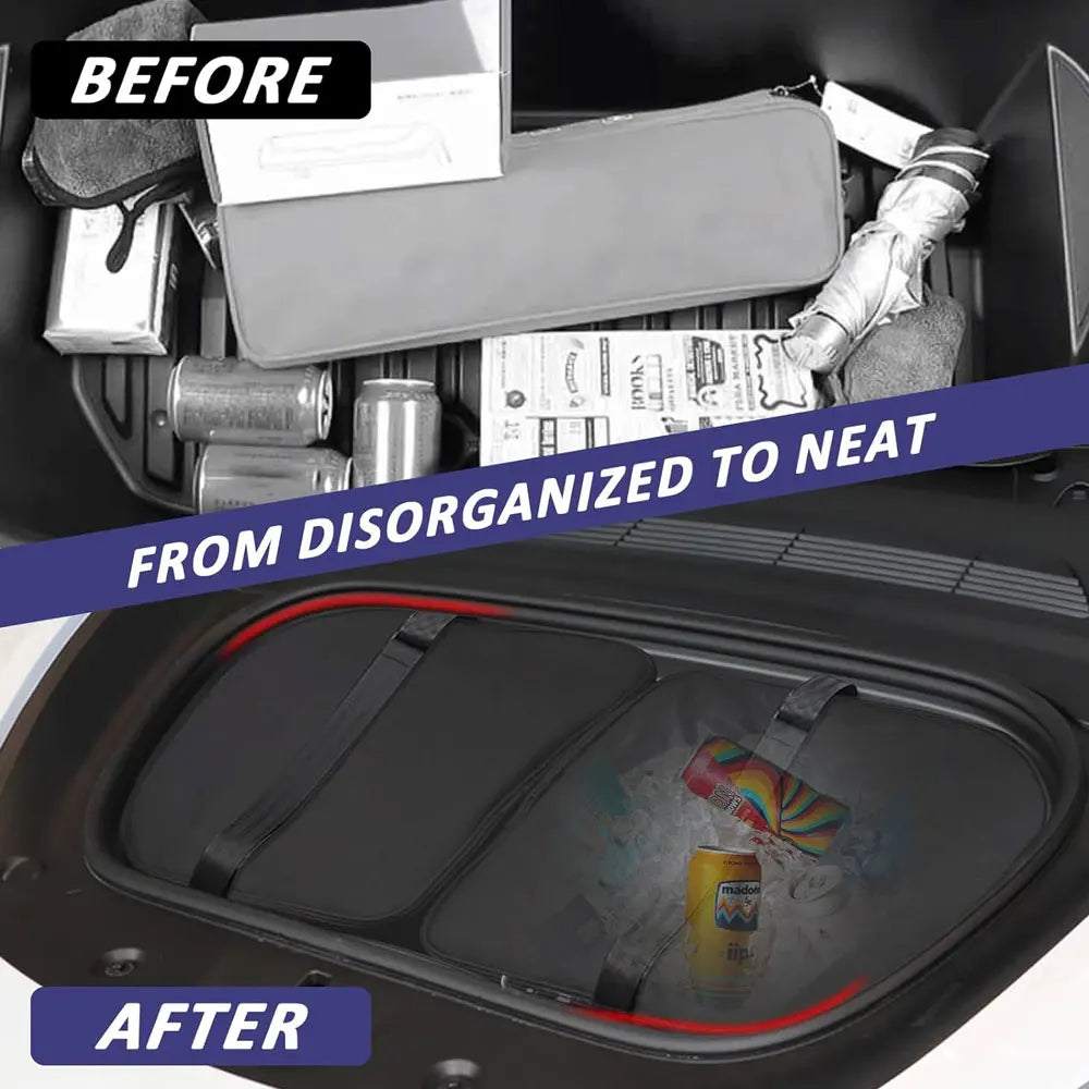Tesla Model 3 & Model Y (2020–2025) Front Trunk Cooler Organizer – Insulated Storage Bags (2PCS)