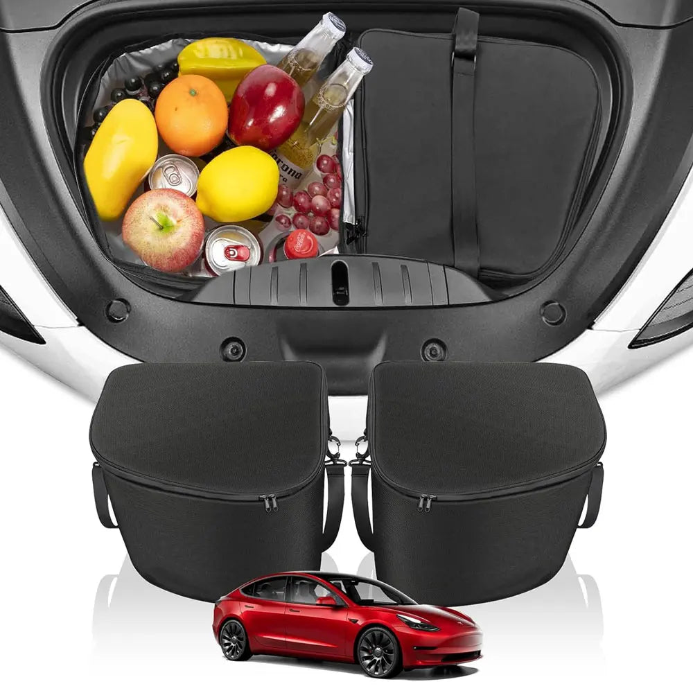 Tesla Model 3 & Model Y (2020–2025) Front Trunk Cooler Organizer – Insulated Storage Bags (2PCS)