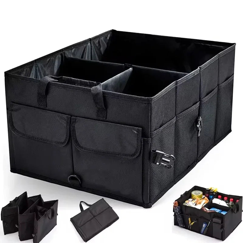 Car Trunk Organizer – Large Capacity, Foldable & Durable Storage Box for Cars, SUVs & Trucks