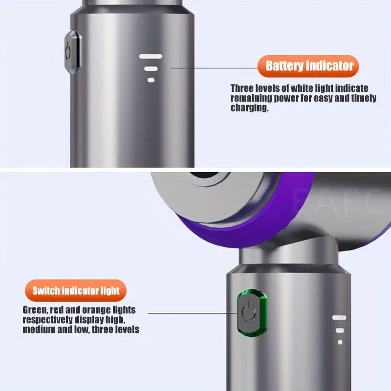 Portable High-Power Car Vacuum Cleaner – Wireless & Rechargeable