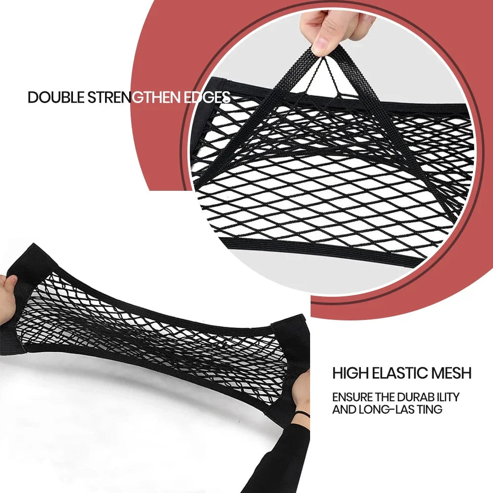 Universal Car Trunk Storage Net – Stretchable Elastic Organizer