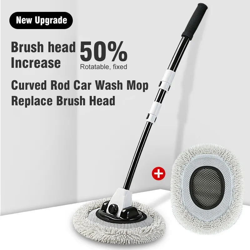 Car Cleaning Brush Kit β Telescopic Microfiber Mop & Wash Brushes for Easy Car Care