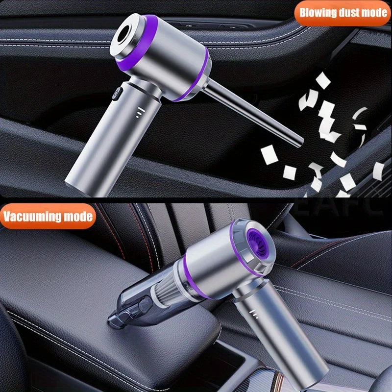 Portable High-Power Car Vacuum Cleaner – Wireless & Rechargeable