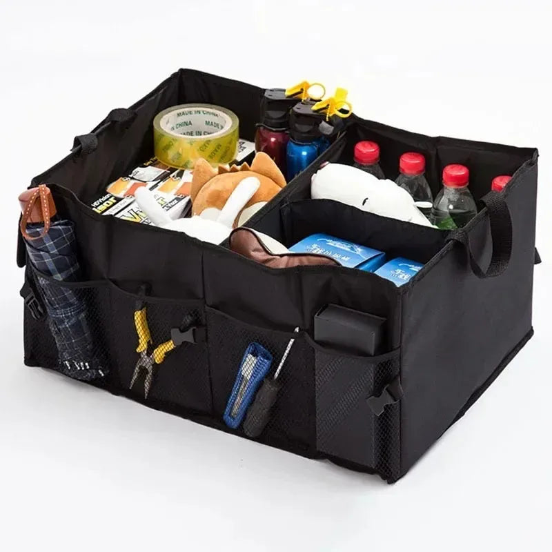 Car Trunk Organizer – Large Capacity, Foldable & Durable Storage Box for Cars, SUVs & Trucks