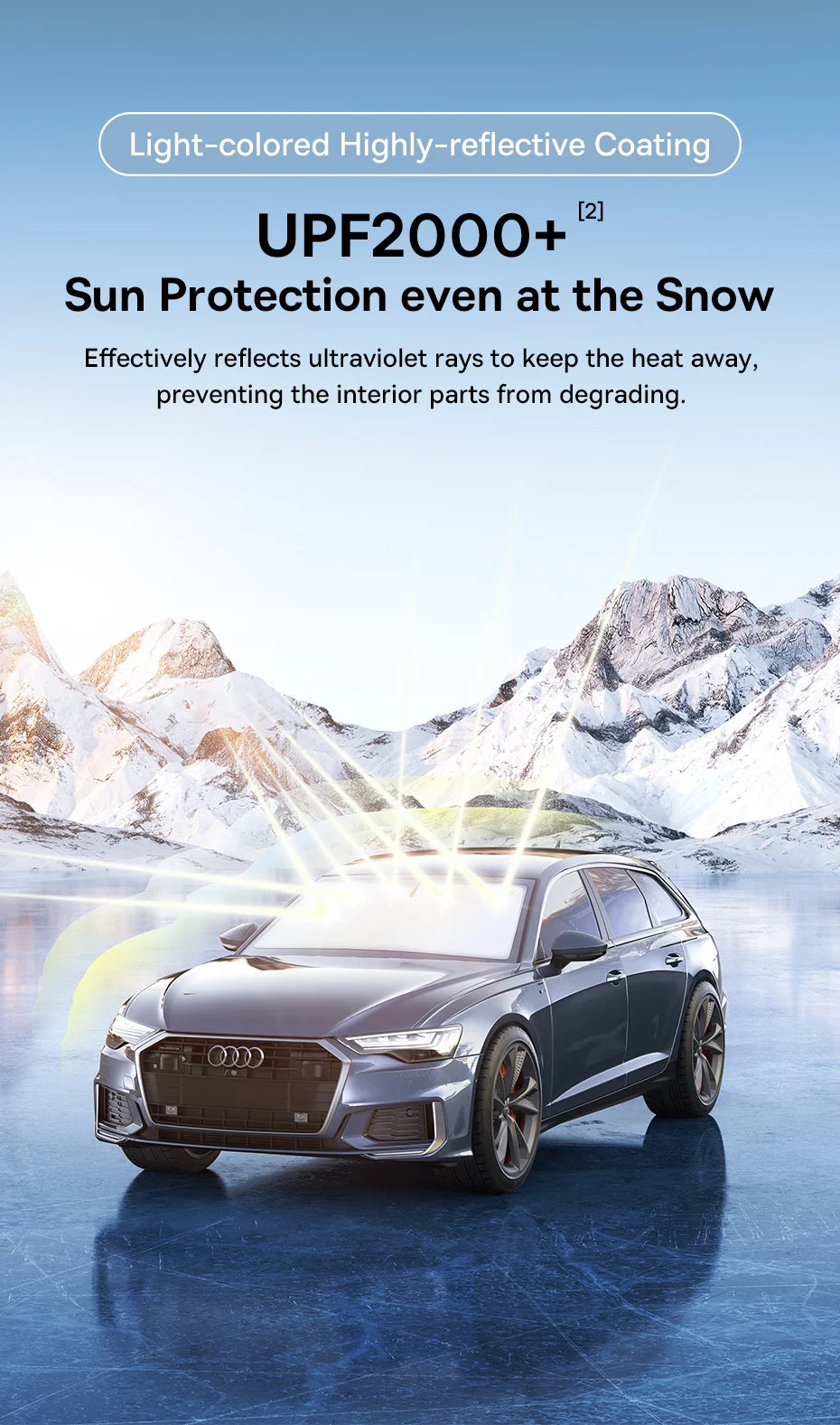 Baseus DT1 Car Sunshade – Foldable Windshield Cover, UV Protection, Keeps Car Cooler