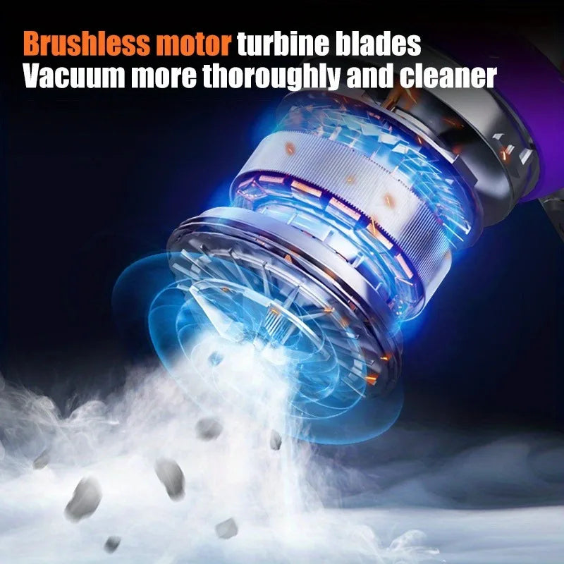 Portable High-Power Car Vacuum Cleaner – Wireless & Rechargeable