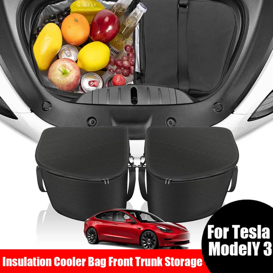 Tesla Model 3 & Model Y (2020–2025) Front Trunk Cooler Organizer – Insulated Storage Bags (2PCS)